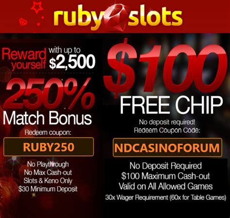 ruby slots $100 no deposit bonus 2023|Best Ruby Slots Casino Bonus Codes & Promotions .